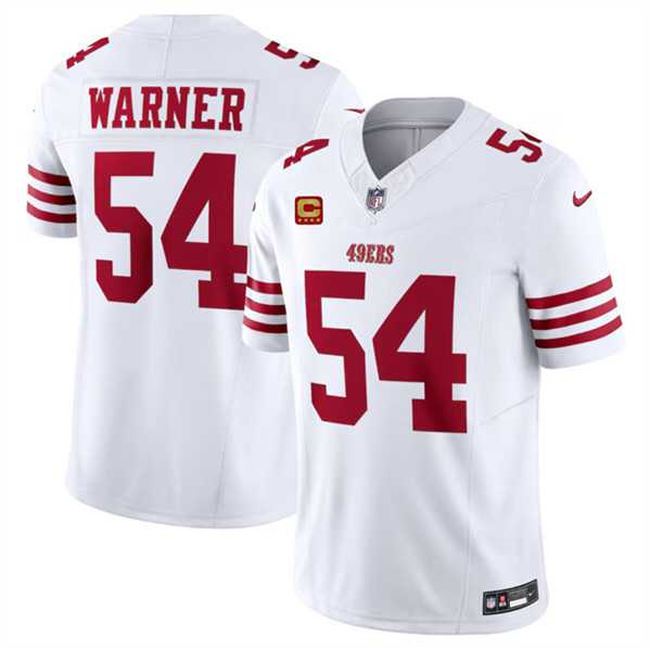 Men & Women & Youth San Francisco 49ers #54 Fred Warner White 2024 F.U.S.E. With 4-Star C Patch Vapor Untouchable Limited Stitched Jersey->san francisco 49ers->NFL Jersey